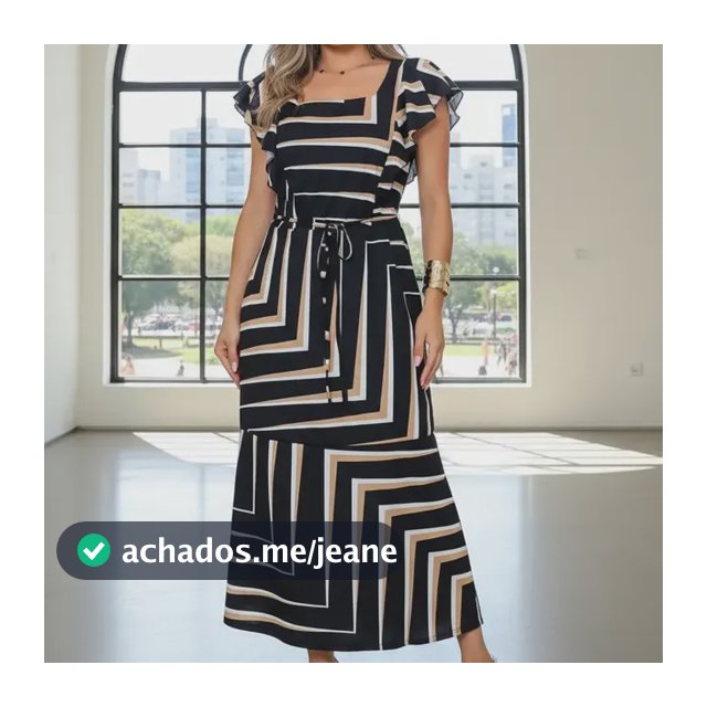 Vestido Feminino Midi Max Moda Evangélica