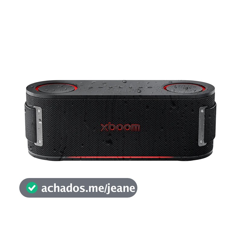 Caixa de Som LG XBOOM Bounce, Bateria recarregável, IP67, até 30h de reprodução, Bluetooth 5.3, luzes multicolor e resistência militar - BOUNCE