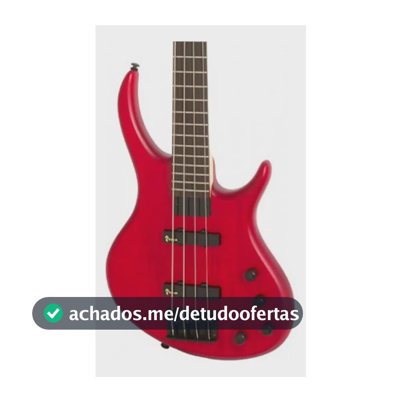 Contrabaixo 4cordas Tobias Toby Deluxe Transred EpiPhone Cor Vermelho Orientação Da Mão Destro Quantidade De 4
