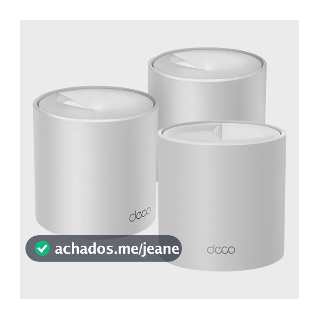 TP-Link Deco X10(3-pack) Roteador Mesh Wifi6 AX1500 Cobre até 520m²