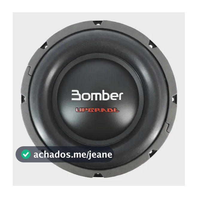 Bomber Upgrade 8pol Alto Falante Subwoofer 400 Wrms 4 Ohms Cor Preto