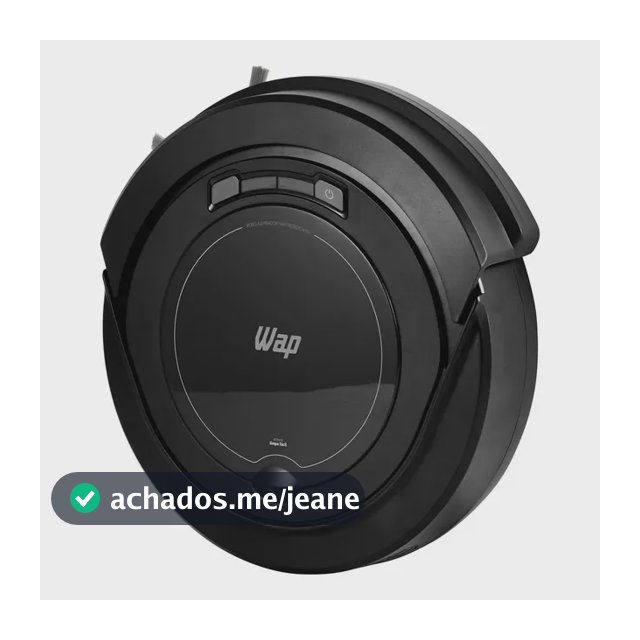 Robô aspirador Robot W90 varre aspira e passa pano 30w Wap cor preto