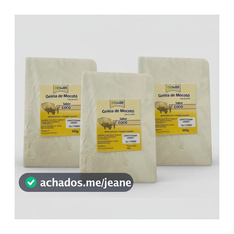 Kit 3 Isca Geleia De Mocotó Goiano Coco Pesqueiro 600g-tamba