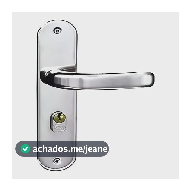 Fechadura Porta Entrada Stilo Alavanca Cromado Externa Mgm