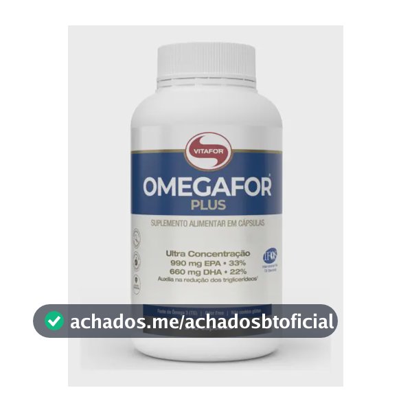 Ômega 3 Vitafor Omegafor Plus em cápsula Sem sabor x 240g de 240 un