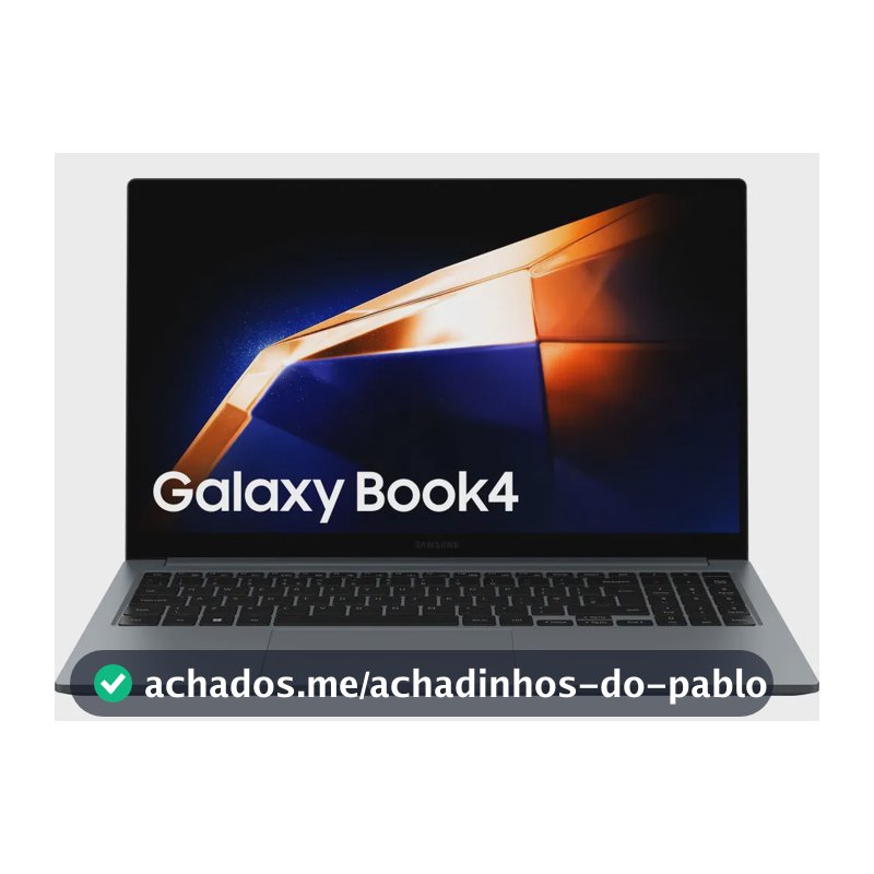 Notebook Samsung Galaxy Book4 Intel® Core™ i5-1335U (1.3 Ghz, até 4.6GHz, 12 MB L3 Cache), Windows 11 Home, 16GB, 512GB SSD, Iris Xe, 15.6'' Full HD LED, 1.55kg