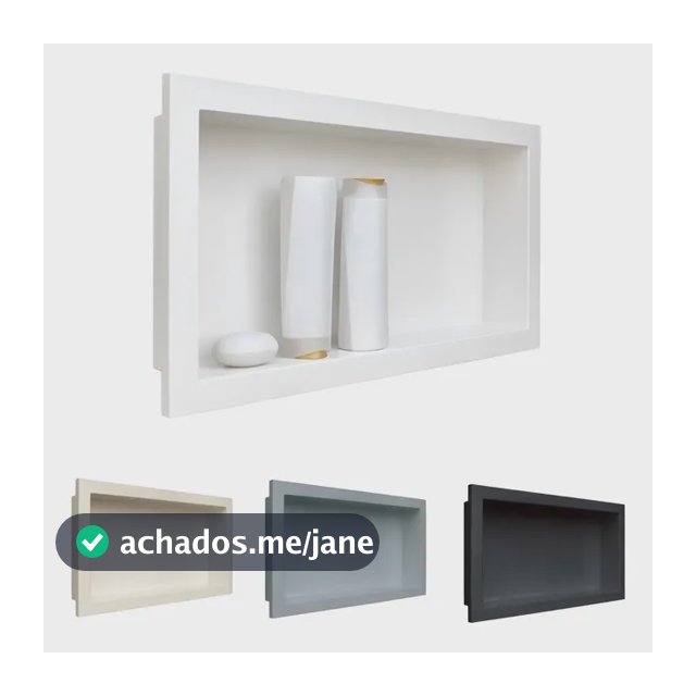 Nicho Para Banheiro E Cozinha Parede Embutir 30x60cm Cores