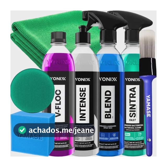 Kit Lavagem Automotiva V-floc Blend Sintra Intense Vonixx