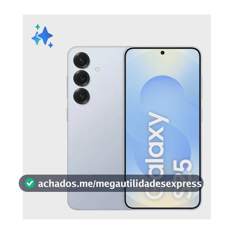Samsung Galaxy S25 5G, 256GB, 12GB, Câmera Tripla - Azul claro