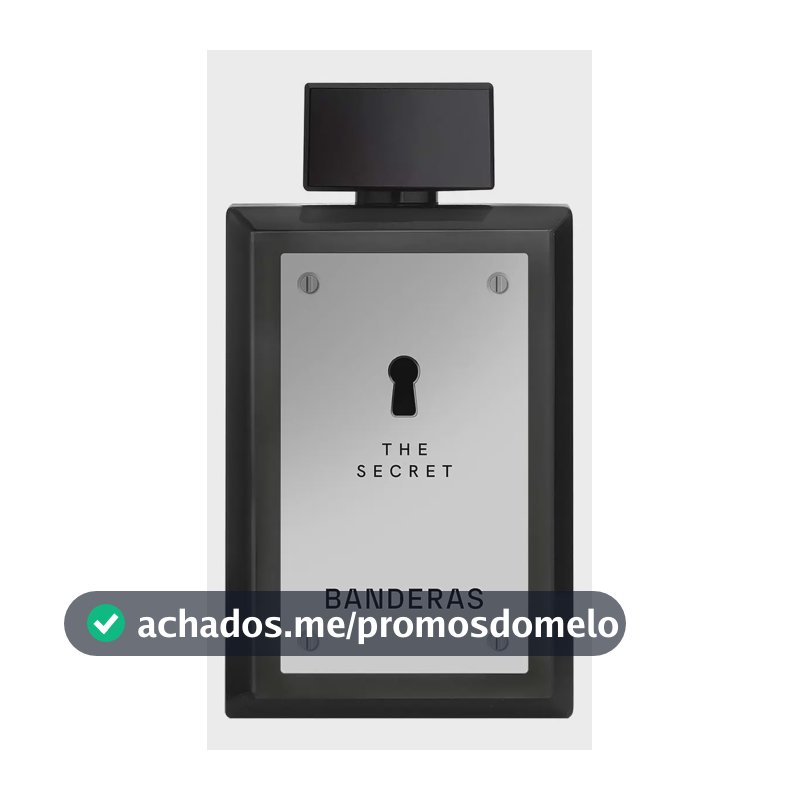 Perfume Masculino Banderas The Secret EDT 200 ml - Oriental Especiado Fresco - Perfume importado masculino de Banderas, expressa masculinidade e sensualidade.