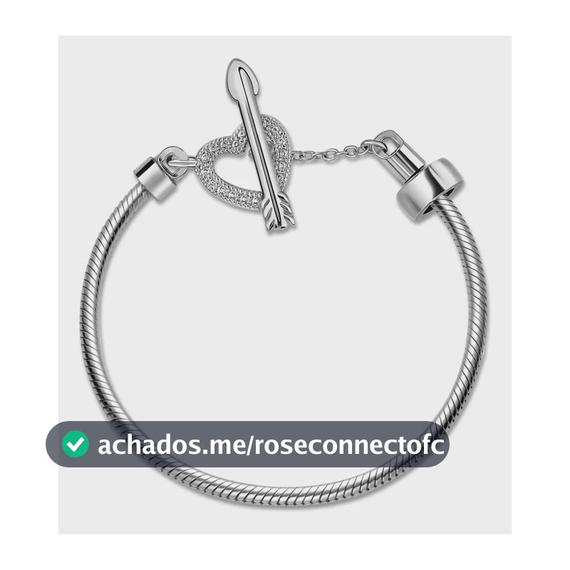 Pulseira Life Cupido Coração E Flecha Em Prata 925