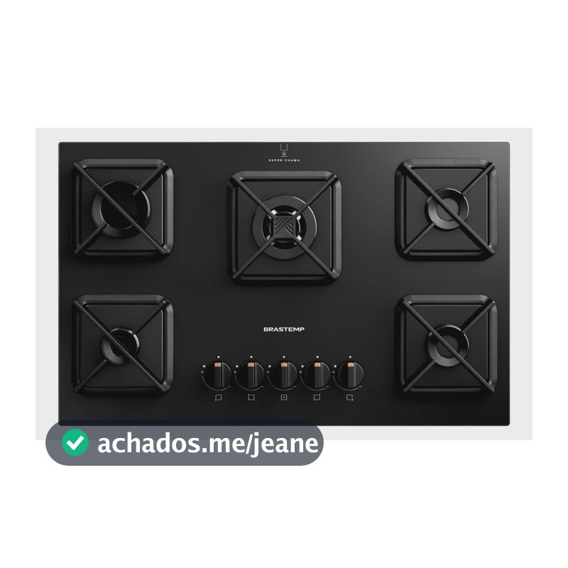 Cooktop Brastemp a Gás 5 Bocas - BDS75AE