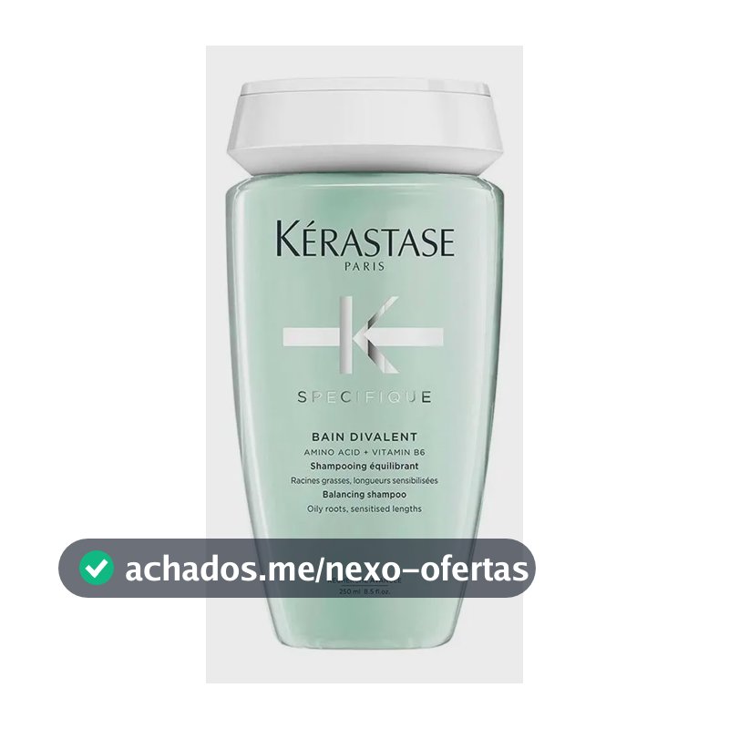 Shampoo Kérastase Specifique Bain Divalent, Para Raízes Oleosas e Cabelos Sensibilizados 250ml