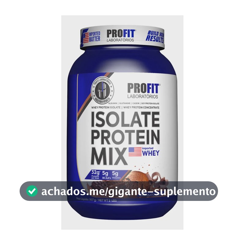 Suplemento en pó ProFit Laboratórios Proteínas de Isolate Protein Mix sabor chocolate ao leite x 907g