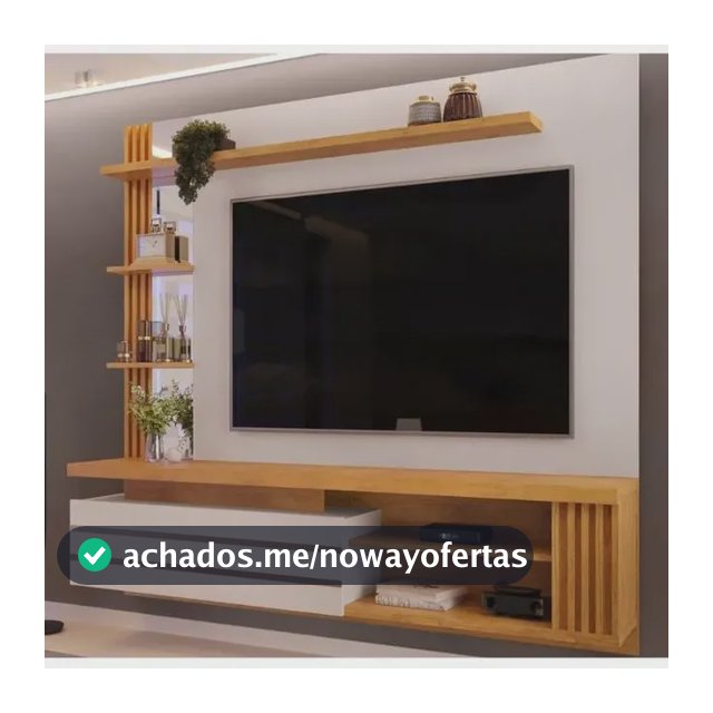 Home P/ Tv Até 55 Pol Marin C/ 1 Porta E Torre Ripada 160x15 Bali/cedro