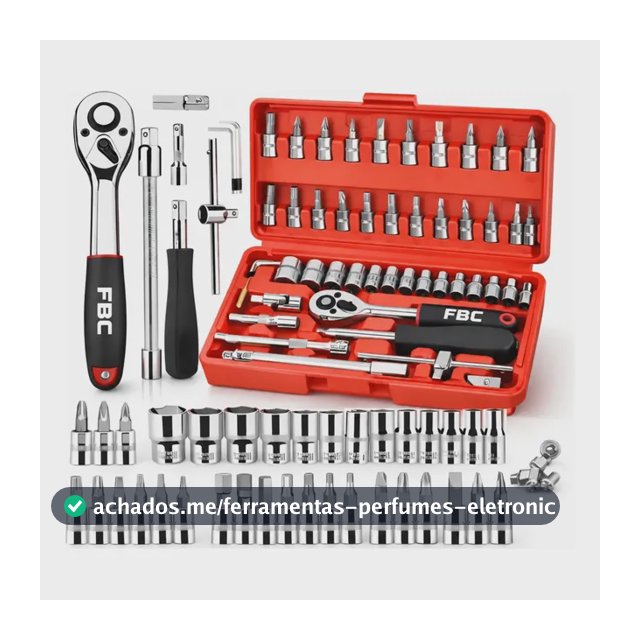 Kit 46 Pcs Chave Catraca Jogo De Soquetes Torx Ferramentas Vermelho