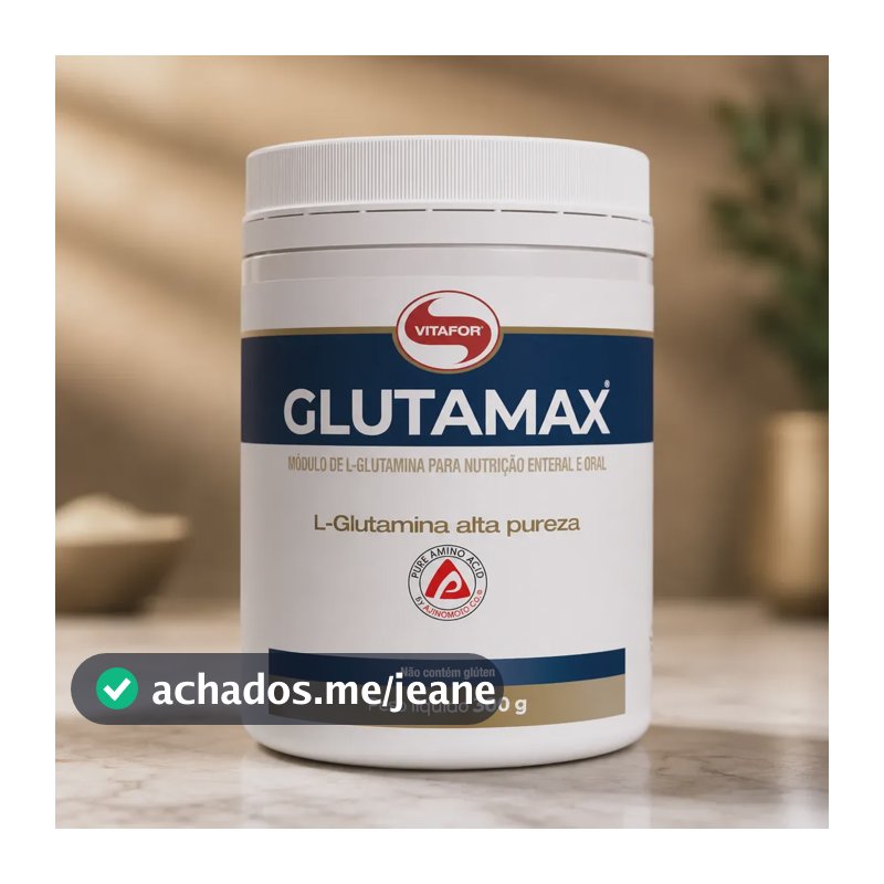 Glutamina Glutamax Vitafor 300g 100% Pura Neutro
