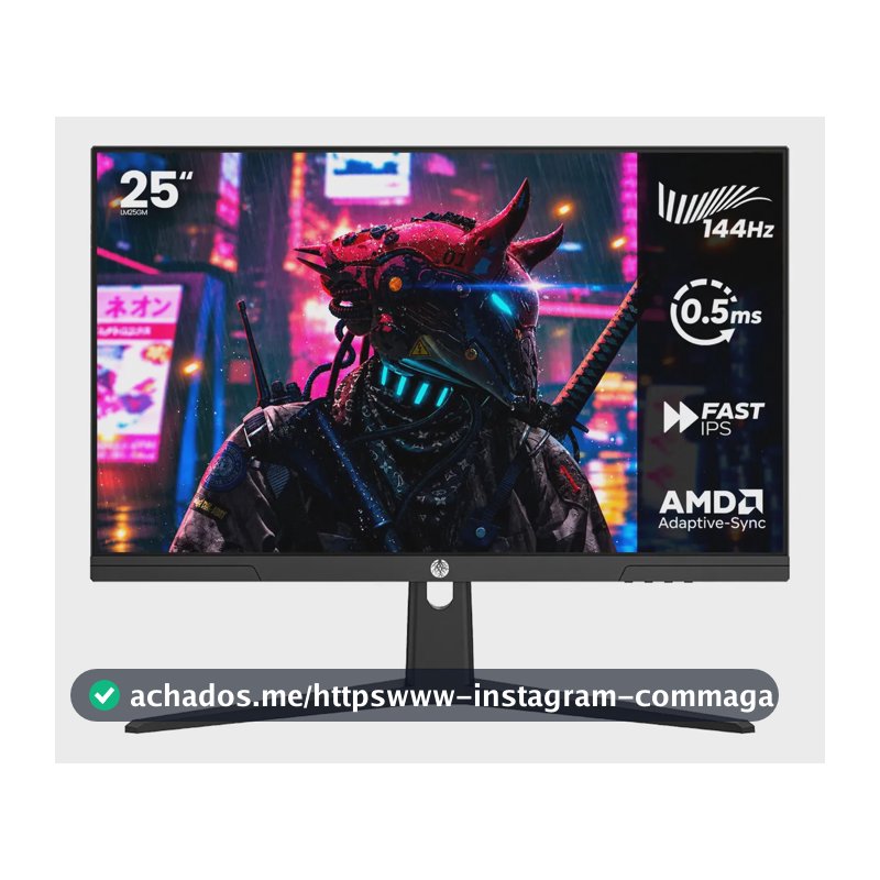 Monitor Gamer Haiz 25'' Ips Fhd 144hz 0.5ms Hdmi Dp Vesa Preto