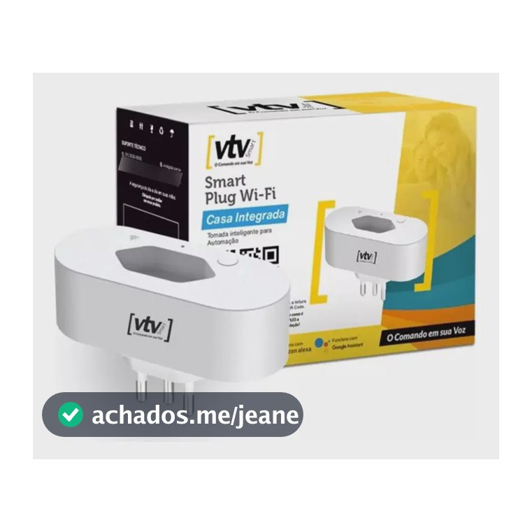 Tomada Inteligente Wi-Fi VTV Smart Plug Controle Remoto Voz Alexa