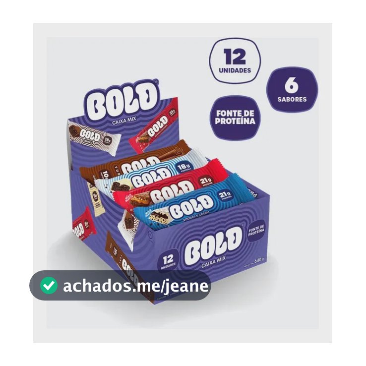 Barra de proteína Bold Snacks sabor Mix x 700g 12 un