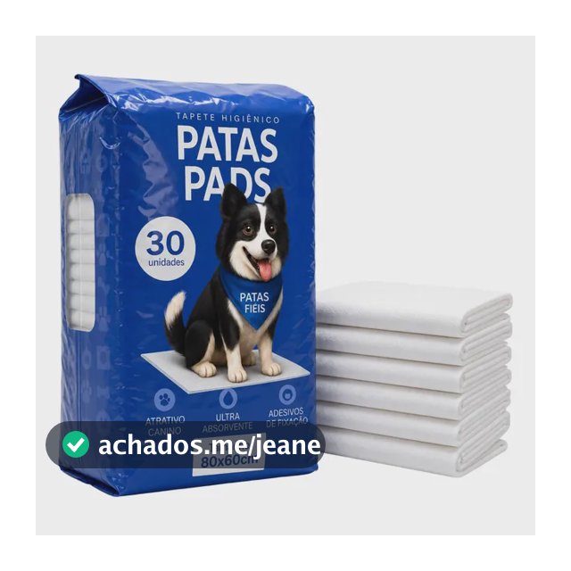 Tapete Higienico Caes Grande 80x60 30 Und - Patas Pads