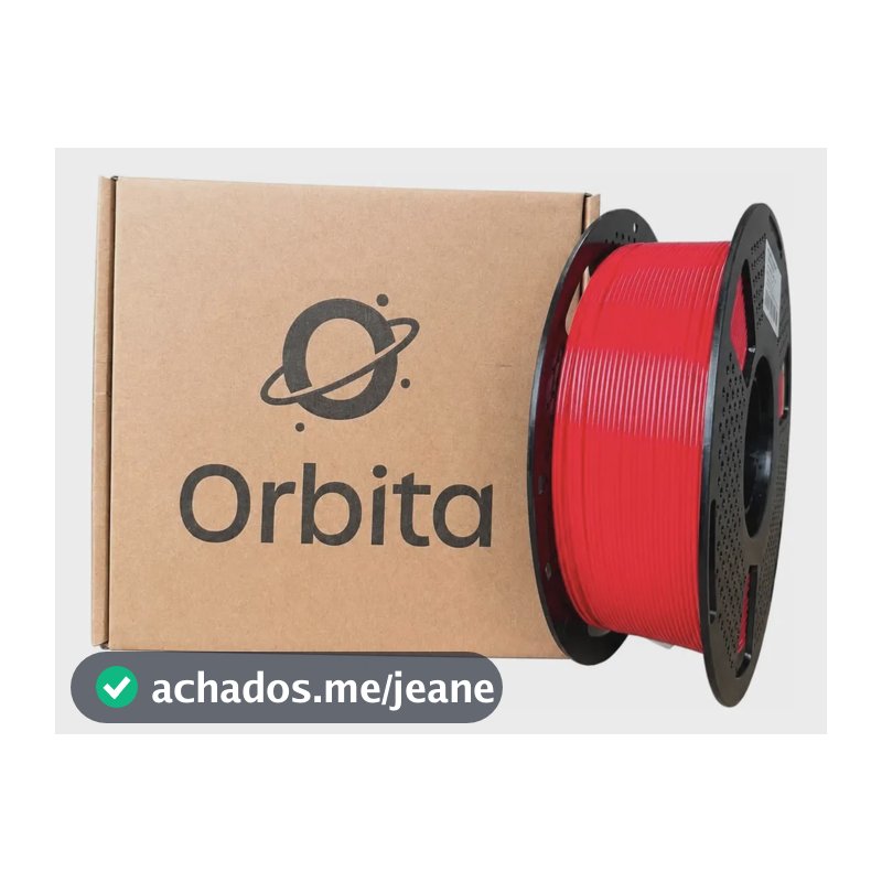 Filamento Petg Para Impressora 3d Orbita 1,75 Mm 1 Kg Vermelho