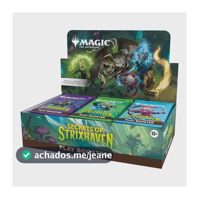 Magic The Gathering Secrets Of Strixhaven - Play Booster Box Secrets Of Strixhaven - Play Box Inglês