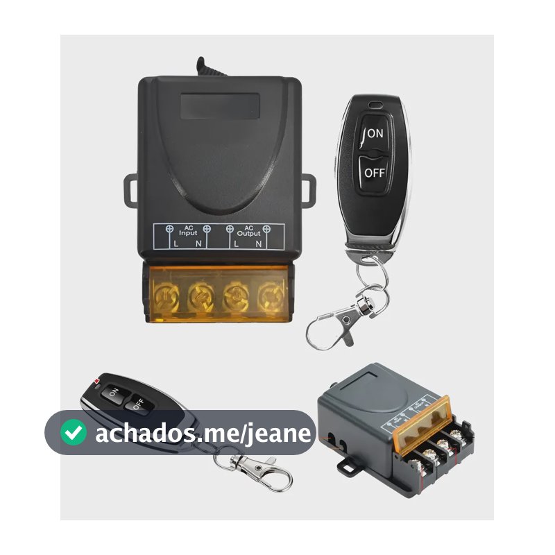 Módulo Relé Acionador Bomba Com Controle Remoto 30a 110/220v 127/220v