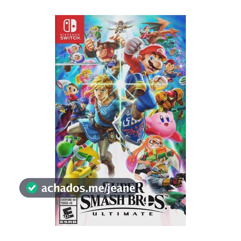 Jogo Super Smash Bros. Ultimate Switch Midia Fisica