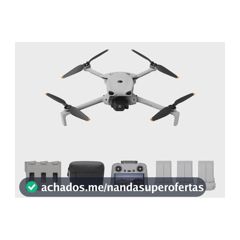 Drone Dji Lito X1 Fly More Combo Plus (com Tela) Br - Dji084 Cinza