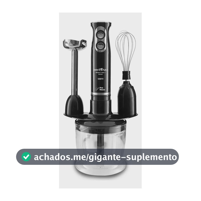 Mixer Bmx400p 3 Em 1 500w Cor Preto Britânia 110v Preto