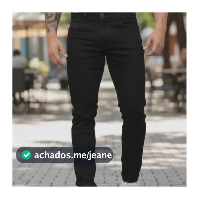Calça Masculina Jeans Corte Reto Tradicional Casual Premium