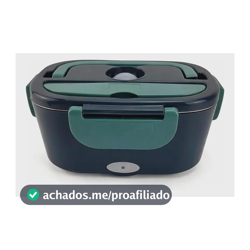 Marmita Elétrica Bivolt Portátil 110/220v 12/24v 1,5l Graupp Verde Cinza 127/220v