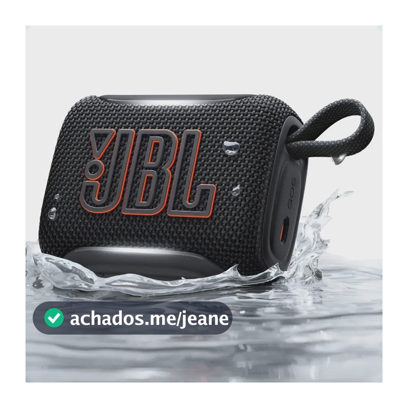 Jbl Go 5 Caixa Som Bluetooth Portátil À Prova D'água Preto Preto