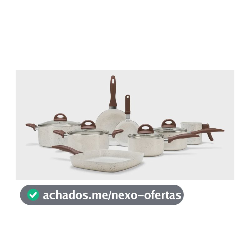 Jogo De Panelas Brinox Ceramic Life 8 Pçs Smart Plus Vanilla Baunilha