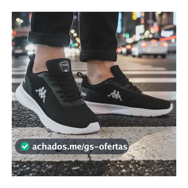 Tenis Kappa Treviso Original Unissex Confortável Academia Preto-prata 40 Br
