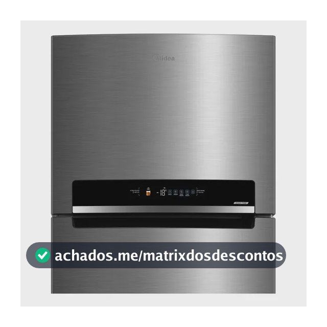 Geladeira Frost Free Duplex 491l Inverter Cor Inox Midea Cor Inox