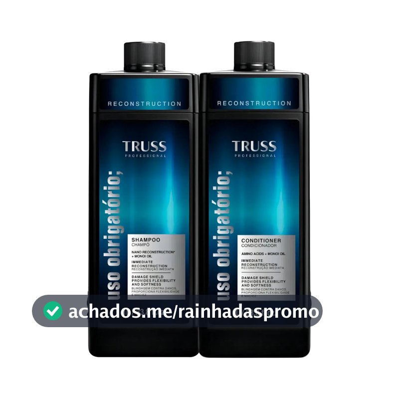 Truss Refil Uso Obrigatório Shampoo E Condicionador Kit