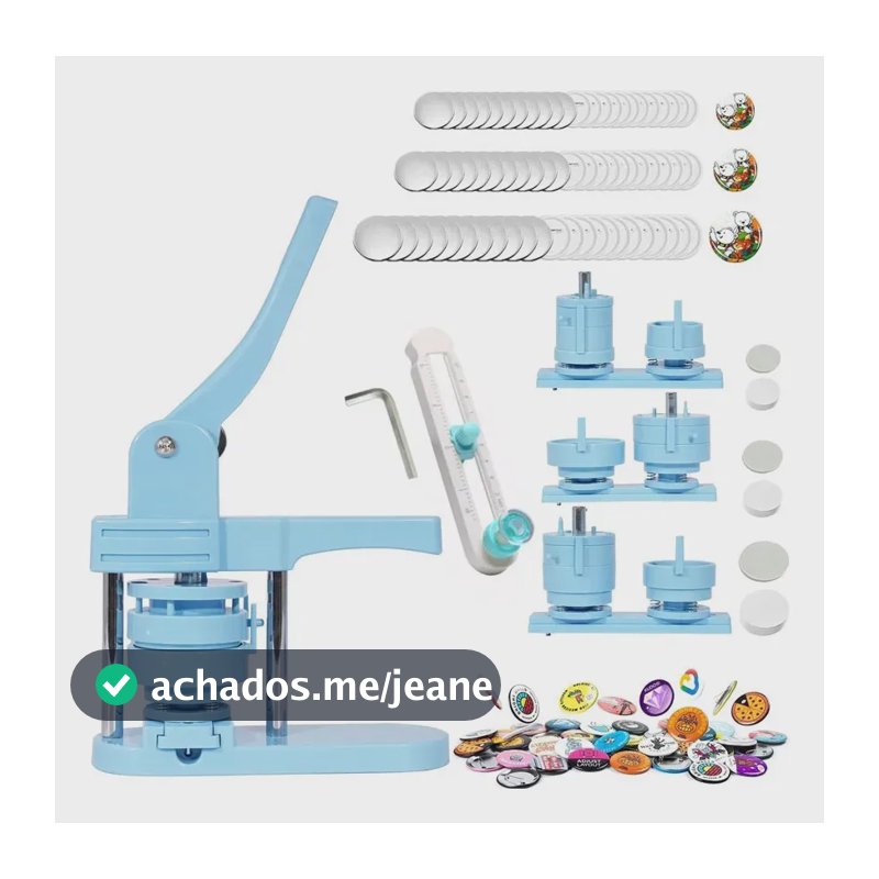 Kit De 3 Máquinas Advertising Photobots 32/44/58 Mm/150 Un Azul-celeste