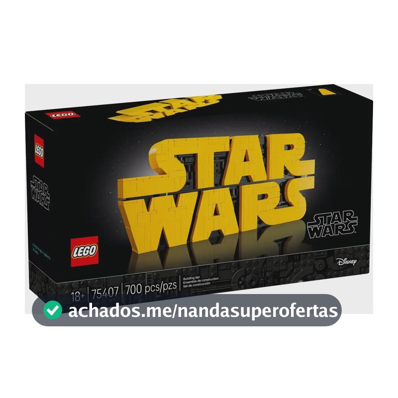LEGO Logotipo Star Wars para construir com blocos +18 Plastico