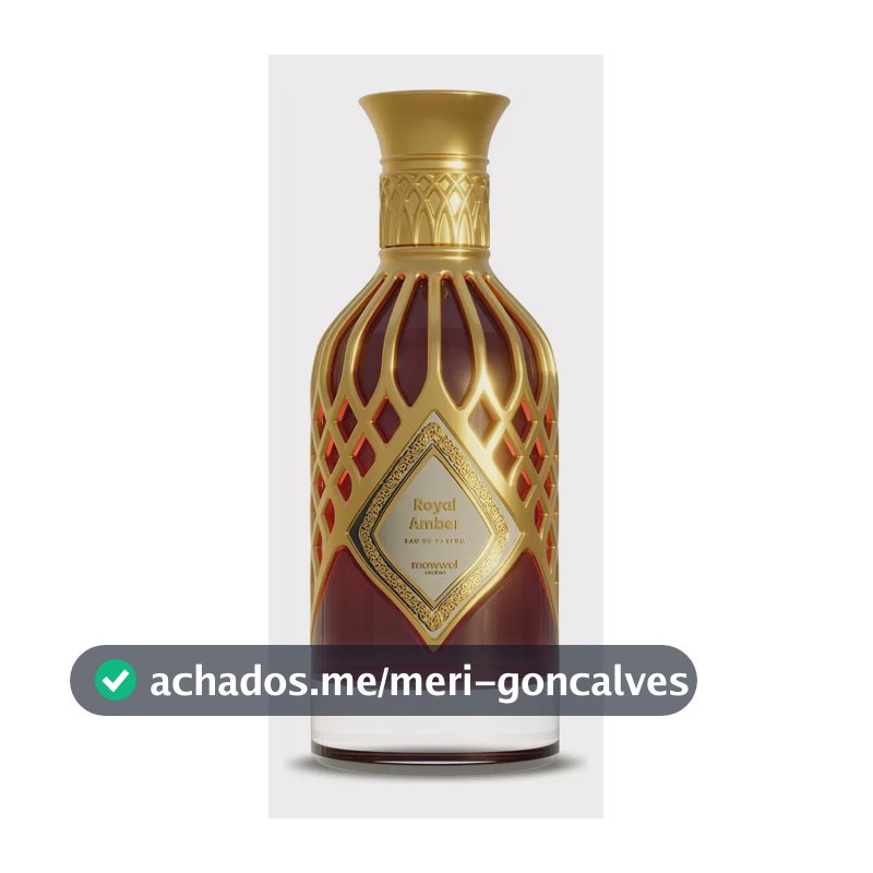 Perfume Árabe Mawwal Royal Amber 100ml Edp Unissex