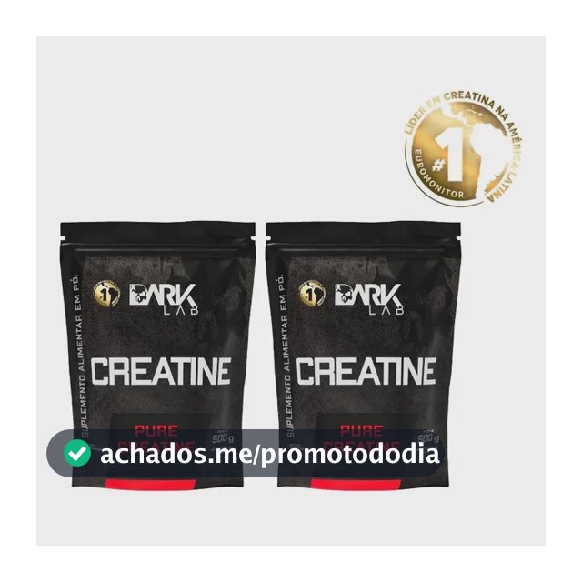 Creatina Monohidrata Pura 1kg (2 Unidades De 500g)  Dark Lab