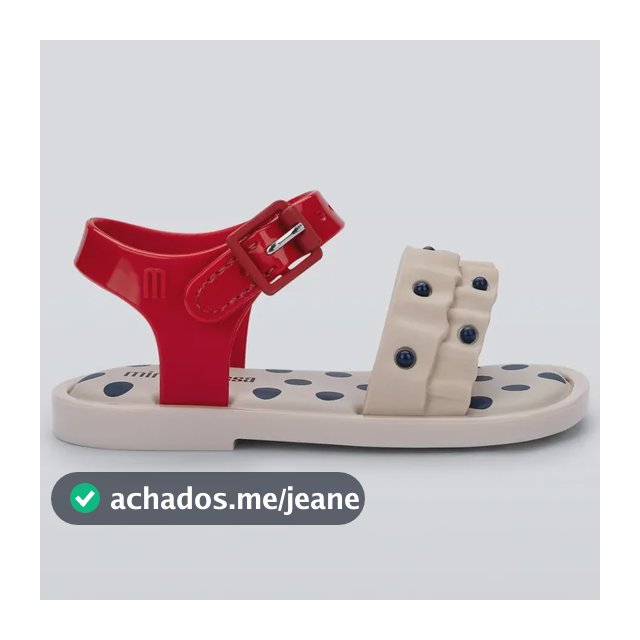 Mini Melissa Mar Sandal Circus Bb - 38163 Bege/vermelho 25 Circus
