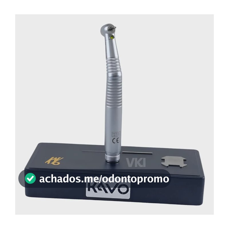 Caneta Kavo 636 Led Push Buttom Alta Rotação Dentista Odonto Azul-claro