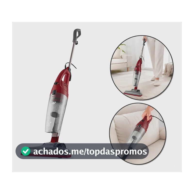 Aspirador de Pó Vertical e Portátil WAP High Speed Plus 1350W 3 em 1