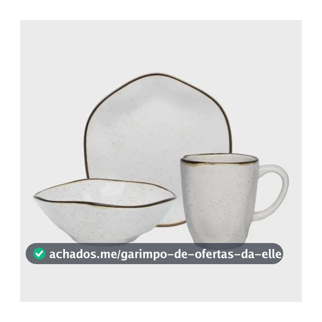 Jogo Lanche 3 Peças Oxford Ryo Maresia
