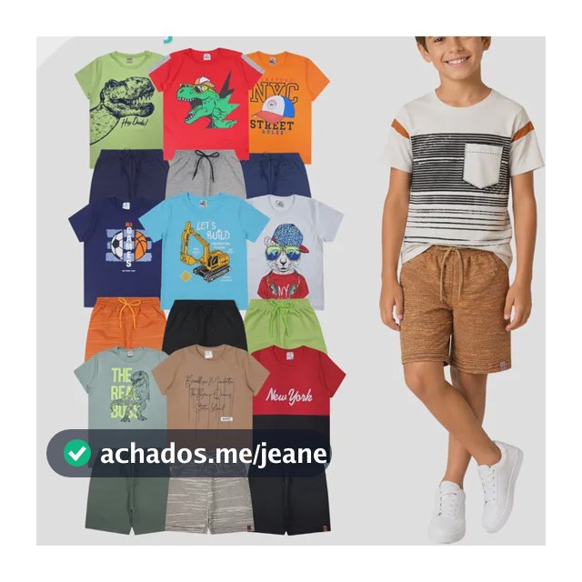 Lote 20 Peças Roupa Infantil Verão Menino Atacado Barato
