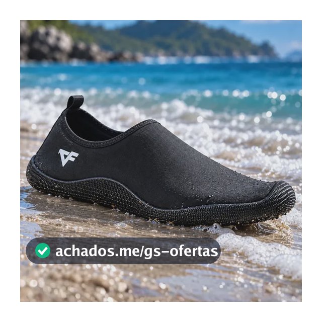 Meia Bota Sapatilha Aquática Unissex Neoprene Beach Tennis
