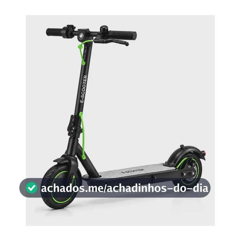 Patinete Elétrico 500w 25km/h Dobrável App Bluetooth Rapido Preto