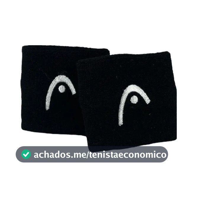 Munhequeira Head Munhequeira Pequena 2.5" cor preto